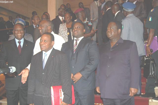 Dialogue républicain, hier, au palais présidentiel : Ce que Gbagbo, Bédié, ADO et Soro ont decidé